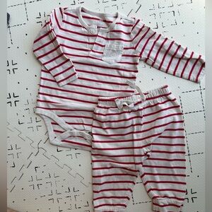 GAP Red and White Striped Set